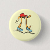 Long Running Pi - Funny Pi Typ Button (Vorderseite)