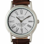 Long Service Award Armbanduhr<br><div class="desc">Eine Armbanduhr,  die als Geschenk für die Anerkennung von langjährigem Service und loyalem Service eines Mitarbeiters konzipiert wurde. Geben Sie den Namen des Empfängers,  die Anzahl oder die Jahre,  die serviert wurden,  sowie die Firma oder Organisation an. Weißer Hintergrund.</div>