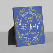 Long Service Award oder Retirement Fotoplatte