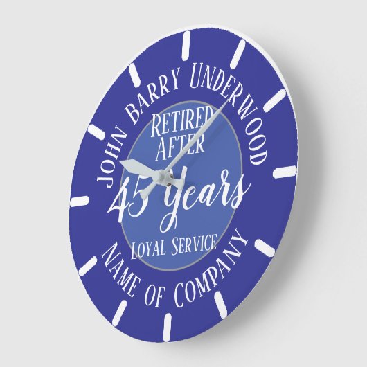 Long Service Award oder Retirement Große Wanduhr (Winkel)