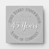 Long Service Award oder Retirement Plaque Fotoplatte (Vorderseite)