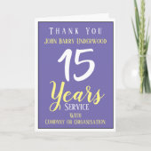 Long Service Award - Rekognition Karte (Vorderseite)