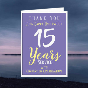 Long Service Award - Rekognition Karte