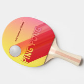 Long Shadow Personalization Gradiant Colors Sports Tischtennis Schläger (Seitenansicht)