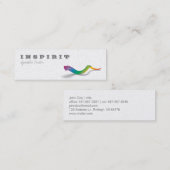 Long Shofar (Regenbogen) Mini Visitenkarte (Vorne/Hinten)