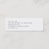 Long Shofar (Regenbogen) Mini Visitenkarte (Rückseite)