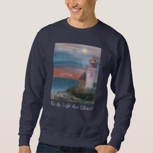 Long Sleeve "Be the Light that Shines" Sweatshirt (Vorderseite)