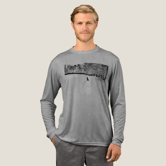 Long sleeve shirt- Waiting for a friend Tri-Blend Shirt (Volle Vorderseite)