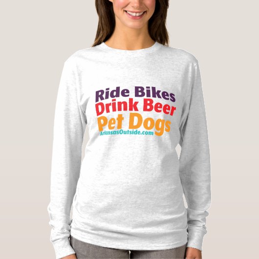 Long Sleeve T - Bikes-Bierhunde T - Shirt (Vorderseite)