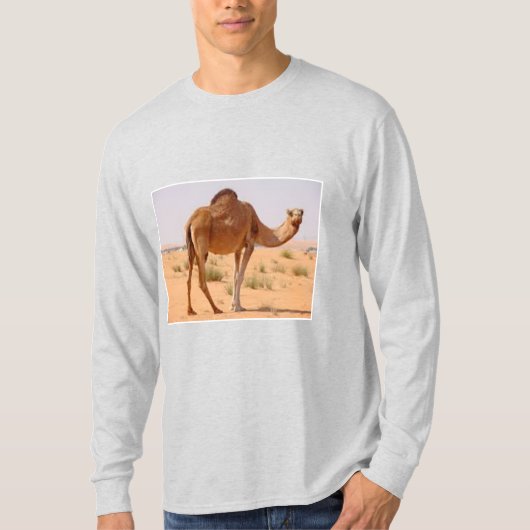 Long Sleeve T-Shirt ash men I LOVE SAHARA (Vorderseite)