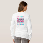 Long Sleeve T - Shirt Kawaii Flamingo Mode! 🦩 (Schwarz voll)