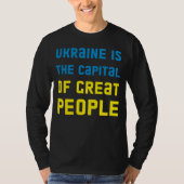 Long Sleeve T - Shirt Ukraine ist die Hauptstadt (Vorderseite)