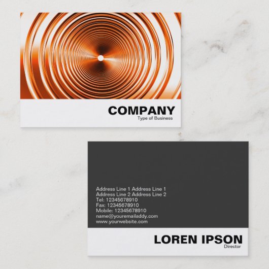 Long Spring Orange Visitenkarte (Vorne/Hinten)