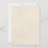 Long Stemmed White Rose Elegante Hochzeit Einladung (Rückseite)