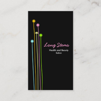 Long Stems II - Black Visitenkarte
