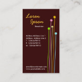 Long Stems II - Dark Brown Visitenkarte (Rückseite)