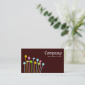Long Stems III - Dunkelbraun Visitenkarte (Stehend Vorderseite)
