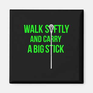 Long Stick Middie (lsm) Neon Lacrosse Defense Lax Magnet