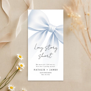 Long Story Short   Eleganter Lesezeichen-Hochzeits Save The Date