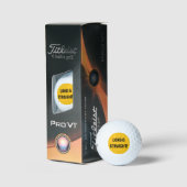 LONG & STRAIGHT Benutzerdefinierter Golfball (Verpackung)