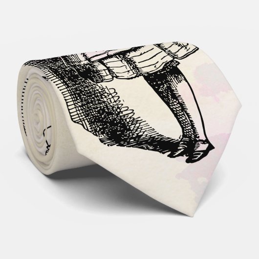 Long Stretchy Neck Alice im Wunderland Krawatte (Gerollt)