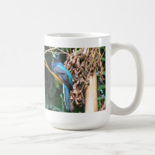 Long Tail Blue Bird Kaffeetasse