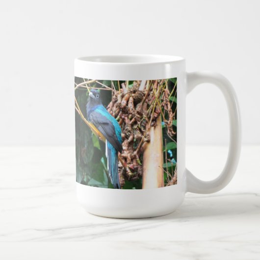 Long Tail Blue Bird Kaffeetasse (Rechts)