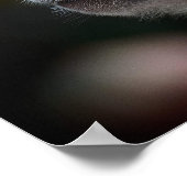 Long-Tailed Macaque Close-Up Poster (Ecke)