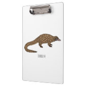 Long-tailed pangolin cartoon illustration klemmbrett (Links)
