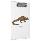 Long-tailed pangolin cartoon illustration klemmbrett (Rechts)