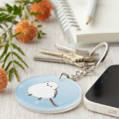 Long-tailed tit キーホルダー schlüsselanhänger (Vorderseite rechts)