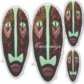 Long Tiki Mask Thunder_Cove Aufkleber (Vorderseite)
