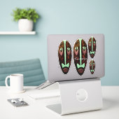 Long Tiki Mask Thunder_Cove Aufkleber (Laptop auf Schreibtisch)