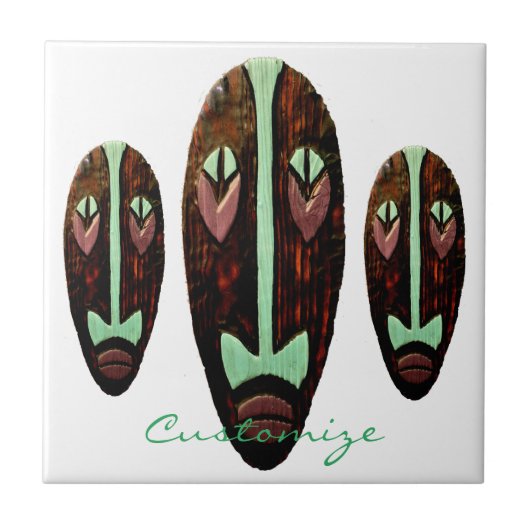 Long Tiki Mask Thunder_Cove Fliese (Vorderseite)