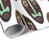Long Tiki Mask Thunder_Cove Geschenkpapier (Rolleneckpunkt)