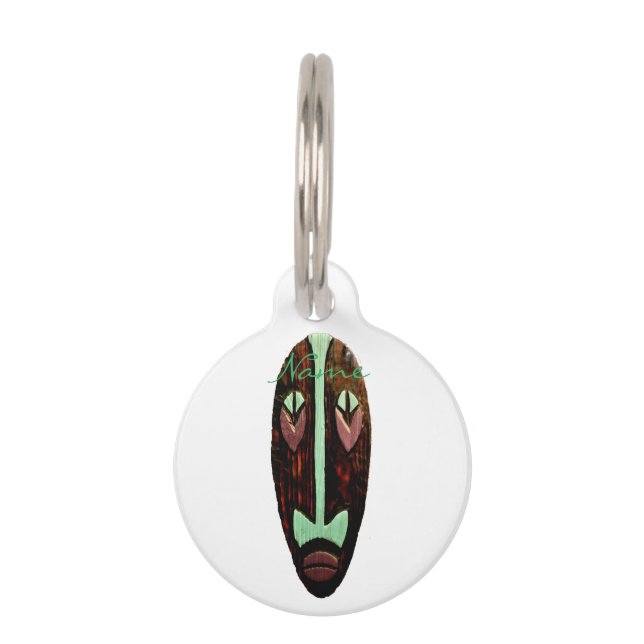 Long Tiki Mask Thunder_Cove Haustiermarke (Vorderseite)