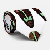 Long Tiki Mask Thunder_Cove Krawatte (Gerollt)