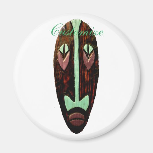 Long Tiki Mask Thunder_Cove Magnet (Vorne)