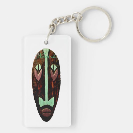 Long Tiki Mask Thunder_Cove Schlüsselanhänger (Rückseite)