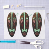 Long Tiki Mask Thunder_Cove Seidenpapier (Handwerk)