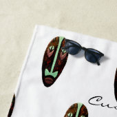 Long Tiki Mask Thunder_Cove Strandtuch (Beispiel)