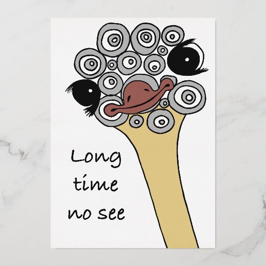 Long time no see – let’s meet again folieneinladung (Vorderseite)