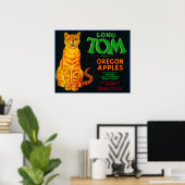 Long Tom Apple Crate LabelMonroe oder Poster (Heimbüro)