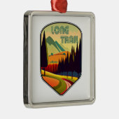 Long Trail Vermont Colors Ornament Aus Metall (Rechts)