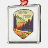 Long Trail Vermont Colors Ornament Aus Metall (Links)