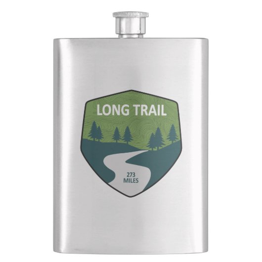 Long Trail Vermont Flachmann (Vorderseite)