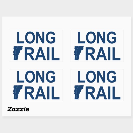 Long Trail Vermont Rechteckiger Aufkleber (Blatt)