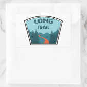 Long Trail Vermont Rechteckiger Aufkleber (Tasche)
