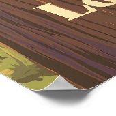 Long Trail Vermont Reiseplakat Poster (Ecke)