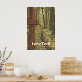 Long Trail Vermont Reiseplakat Poster (Küche)